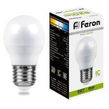 Лампа светодиодная LB-550 Шар E27 9W 175-265V 4000K 25805 Feron