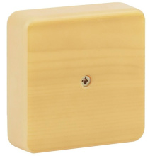 Коробка распаячная 75х75х20 (без клеммы) сосна IP40 ЭРА