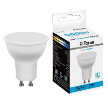 Лампа светодиодная 80LED 7W 230V GU10 6400K LB-26 25291 Feron