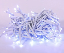 Гирлянда светодиодная уличная холодный, 100LED белый шнур 8м