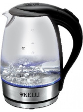 Электрический чайник KL-1462 1.7л 2200W стекло Kelli