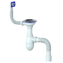 Сифон бутылочный Unicorn B425P 3 1/2х40 с переливом и гофрой